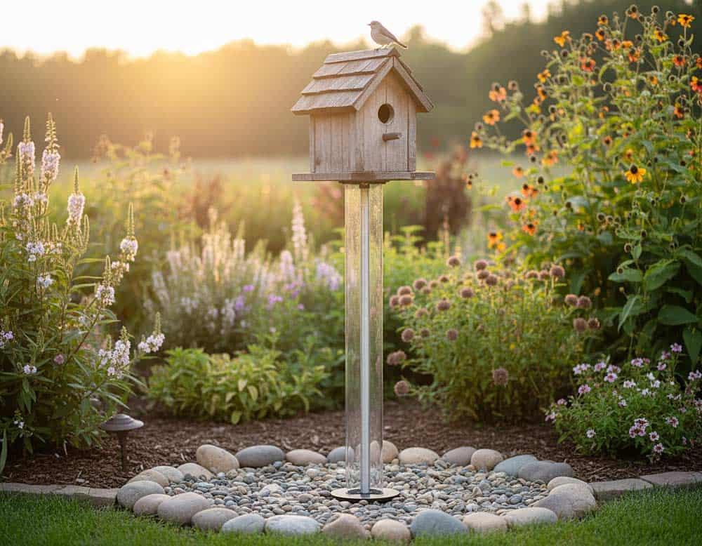 Für Mäuse unbequemes Vogelhaus