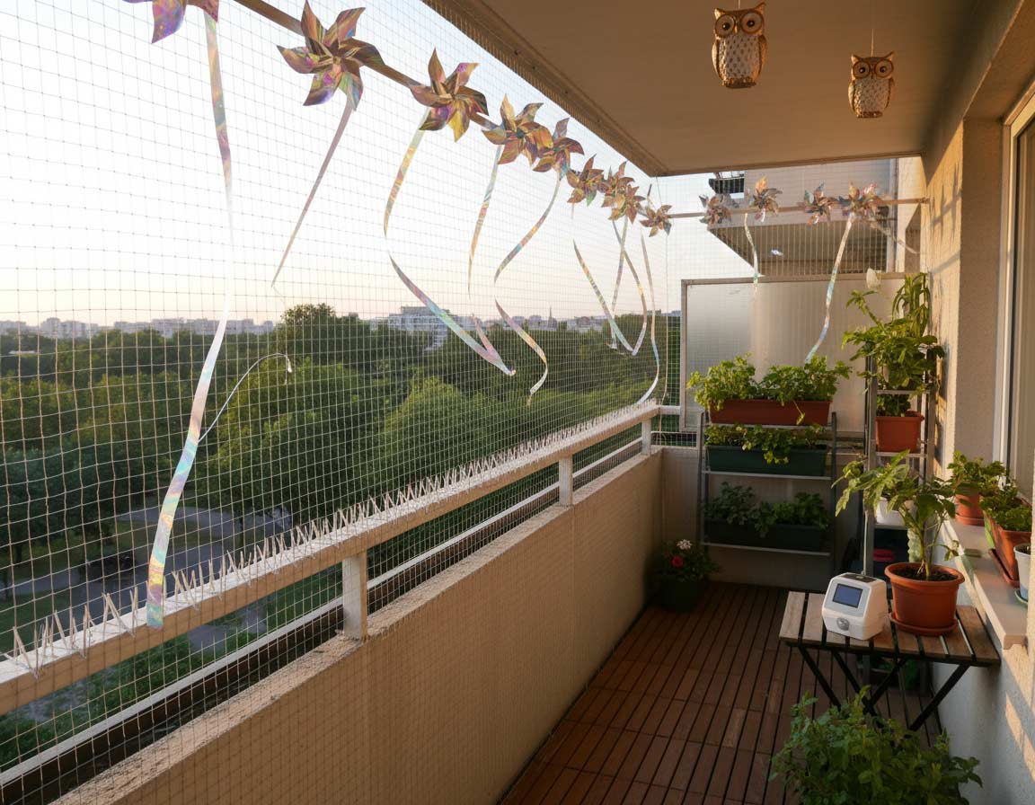 Spatzenabwehr auf dem Balkon Spatzen auf dem Balkon abwehren mit verschiedenen Methoden
