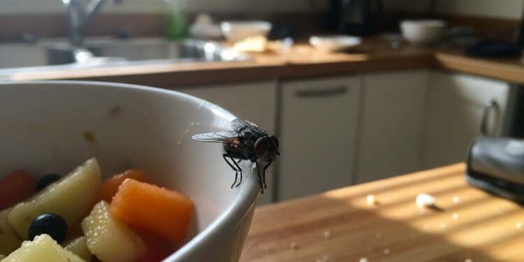 Fliegen in der Küche