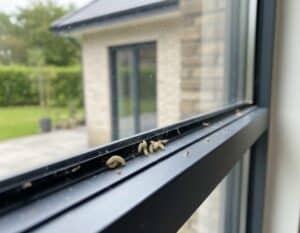 Mehr über den Artikel erfahren Fliegennest im Fensterrahmen – Was tun?