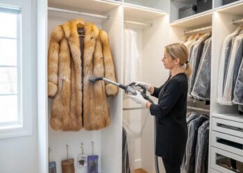Pelzmotten im Pelzmantel im Kleiderschrank bekämpfen
