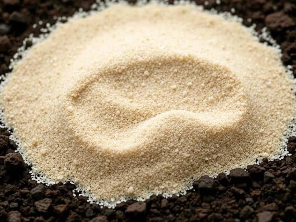 Feine Sandschicht auf Blumenerde als Barriere gegen Trauermücken Feine Sandschicht auf Blumenerde als Barriere gegen Trauermücken